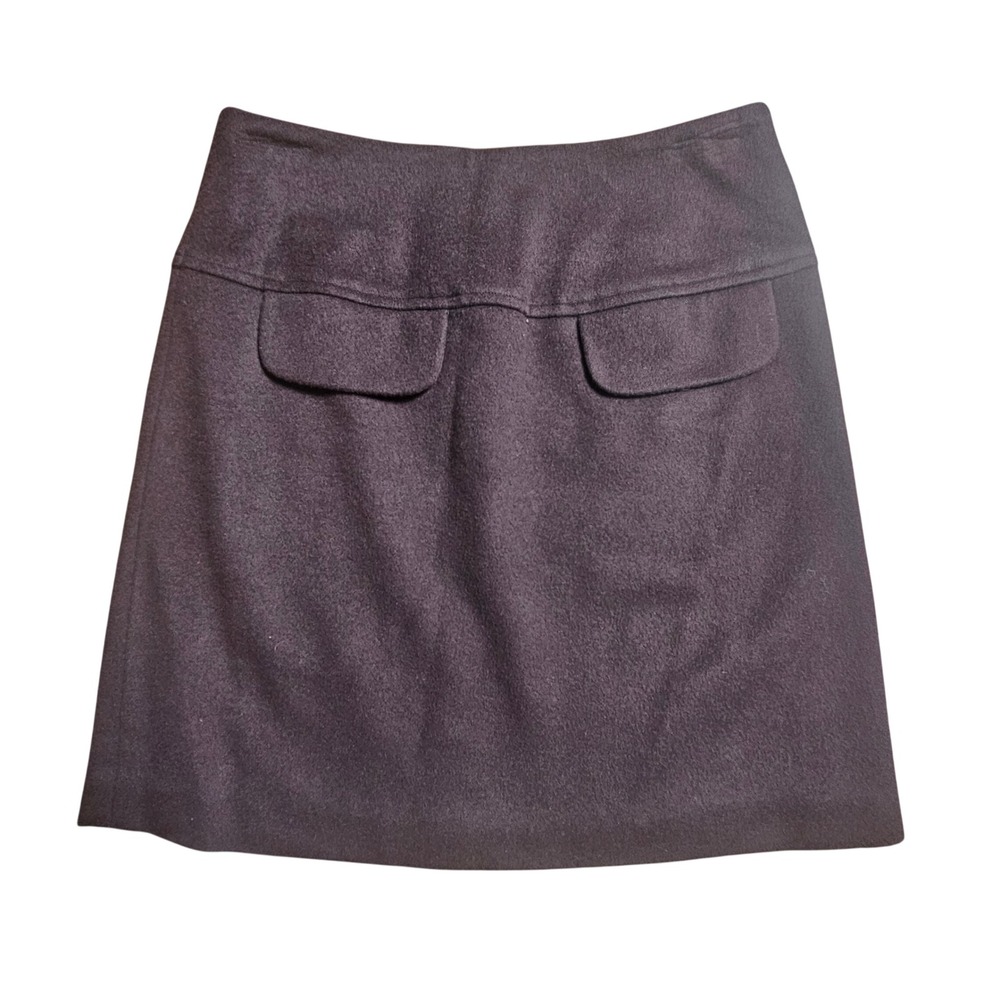 Banana Republic Wool Blend Mini‎ Skirt A-Line Lined 2 Office Siren Corpcore